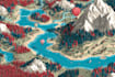 create custom illustrated vector map