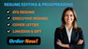 create a professional ats resume CV and cover lette