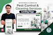 design pest control and cleaning wordpress elementor website