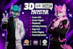edit, optimize, an customize vrchat anime an furry avatar edits