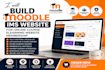 build moodle ims website for online course elearning website membership