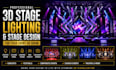 create a professional 3d stage lighting and stage design for your event