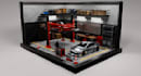 make 3d miniature automotive garage models