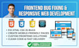be your expert frontend developer for react HTML CSS bug fixing