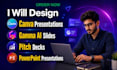 create stunning canva, gamma ai and powerpoint presentations