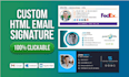 make modern HTML email signature