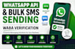 setup whatsapp business API, bulk SMS gateway, and waba verification