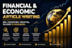 write finance and economics articles