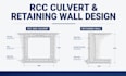 design and analyze rcc culverts, retaining walls, and drainage structures