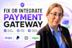 fix or integrate payment gateway, stripe api, paypal, square, adyen into website