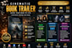 create a cinematic book launch trailer for amazon and self published authors