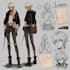 design professional anime character sheets for your project