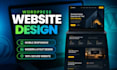 design wordpress website, woocommerce store, build custom wordpress website