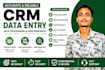 accurate crm data entry,data processing,web research,