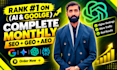 do monthly SEO service with high da backlink and google top ranking