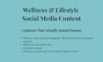 write engaging wellness and lifestyle social media content