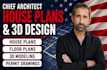 design chief architect house plan, floor plan, 3d models and permit drawing