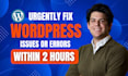 fix wordpress website errors, bugs, issues and critical site errors as developer