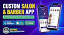 develop a custom salon app, barber app, and beauty spa booking app in flutter