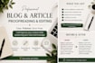 professional blog and article editing