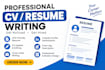 create professional ats resume write update cv cover letter build linkdin design