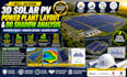 design 3d solar pv power plant layout and do shadow analysis