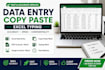 do accurate data entry, copy paste, and typing work