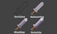 a pixel art items and objects to games