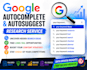 do google autocomplete, autosuggest, and website ranking