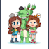 design a cartoon character art