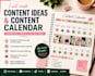 create social media content ideas and content calendar