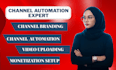 create, setup, manage, and monetized your youtube channel