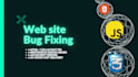 fix HTML, CSS, and javascript bugs on your website