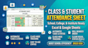 create professional excel attendance sheet and attandance trackers