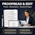 proofread and edit your phd thesis, dissertation and research paper