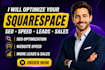 optimize your squarespace website for SEO, speed, leads, and sales