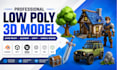 create a 3d low poly model