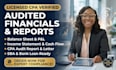 prepare audited financials and verify as licensed CPA