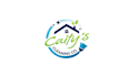 design modern green cleaning company logo