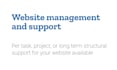 manage and maintain your website