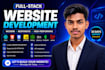 build, rebuild website development as full stack developer, front end devloper