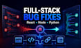 fix react js, next js, node js and API bugs fast