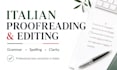 proofread and edit your italian text