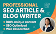 write seo blogs and articles
