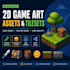 create high quality 2d game art, assets, and tilesets