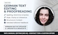 proofread and edit your german text
