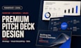 design a premium pitch deck presentation