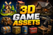 create 3d game assets and props