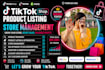 tiktok shop product listings and store management