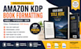 format your manuscript for amazon KDP publishing